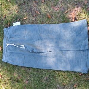 Women's size large tribal jeans green pants